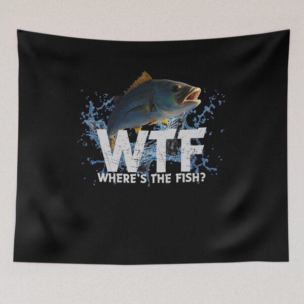 Item preview, WTF Where's The Fish Funny Fishing Gift Perfect Gift For Fishing Lovers designed and sold by predoks.