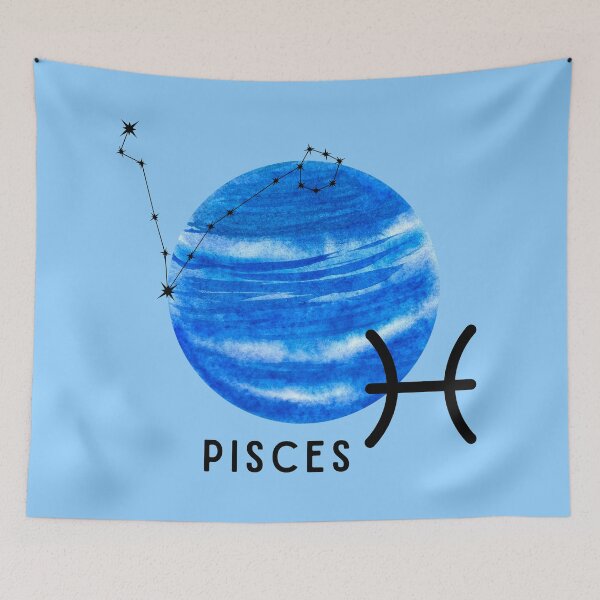 Item preview, Pisces Zodiac Sign Planet Neptune designed and sold by mooneko.