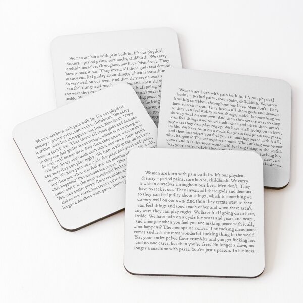 Item preview, Women are born with pain built in Fleabag speech designed and sold by percqbeths.