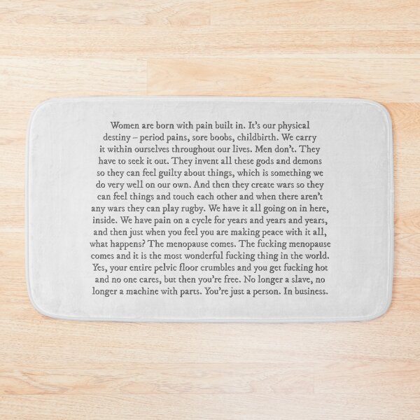 Item preview, Women are born with pain built in Fleabag speech designed and sold by percqbeths.