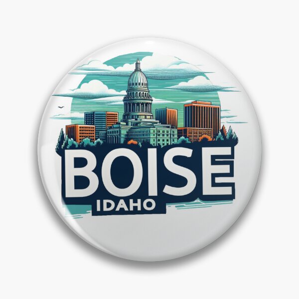 Item preview, Boise, Idaho, Watercolor Illustration designed and sold by PaintMeWorld.