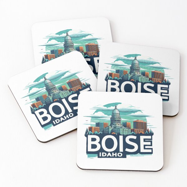 Item preview, Boise, Idaho, Watercolor Illustration designed and sold by PaintMeWorld.