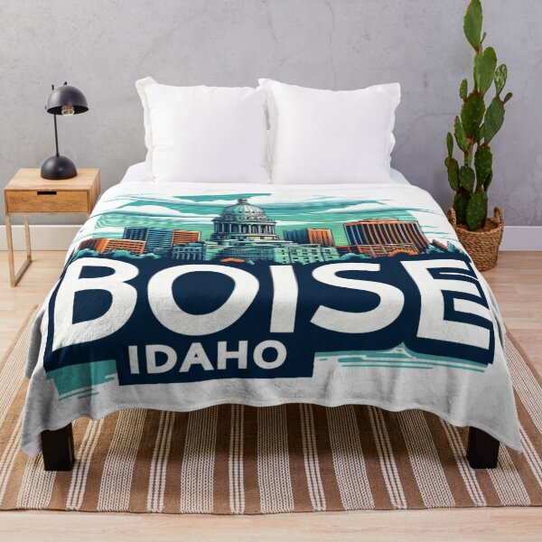 Item preview, Boise, Idaho, Watercolor Illustration designed and sold by PaintMeWorld.