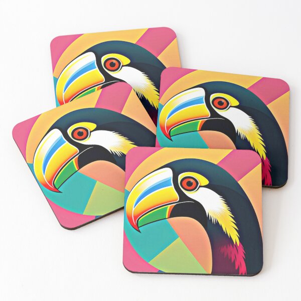 Item preview, Trippy psychedelic toucan bird stickers designed and sold by Flowerslaps.