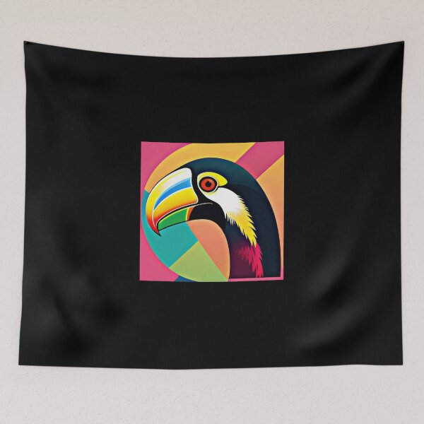 Item preview, Trippy psychedelic toucan bird stickers designed and sold by Flowerslaps.