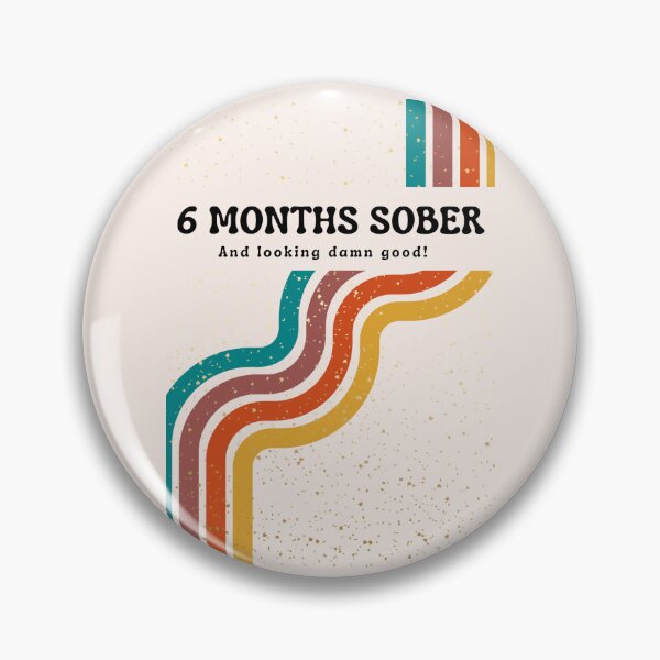 Item preview, Retro 6 months Sobriety Birthday Card designed and sold by SheaLN.