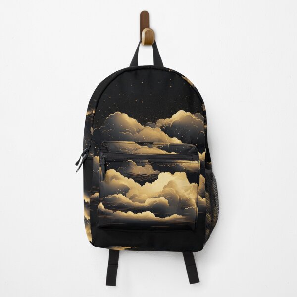 Item preview, gold and black cloud pattern illustrative print designed and sold by dcrc.