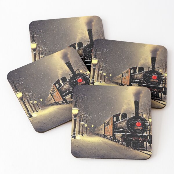 Item preview, Snowy Scenery and Vintage Train designed and sold by Kenny8716.