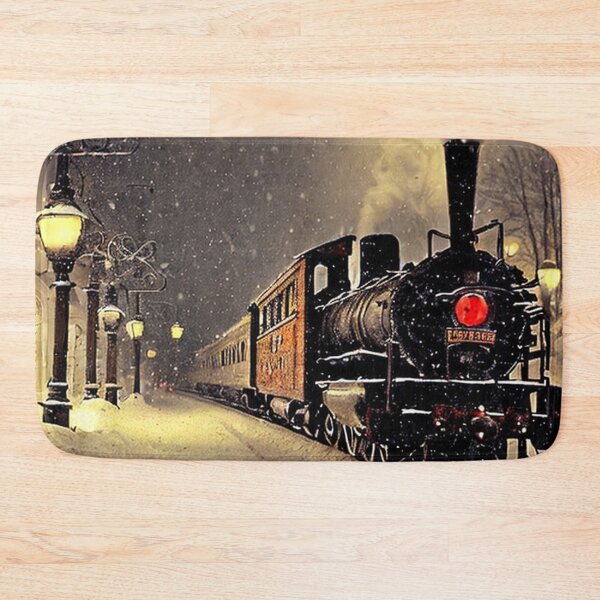 Item preview, Snowy Scenery and Vintage Train designed and sold by Kenny8716.