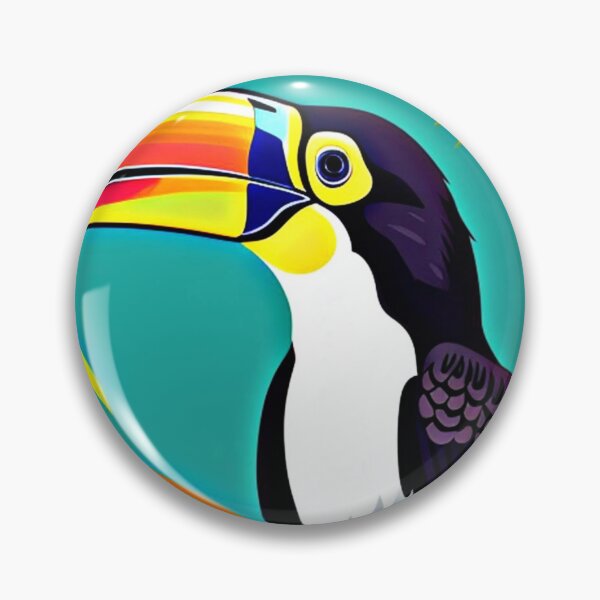 Item preview, Trippy psychedelic toucan bird 2 designed and sold by Flowerslaps.