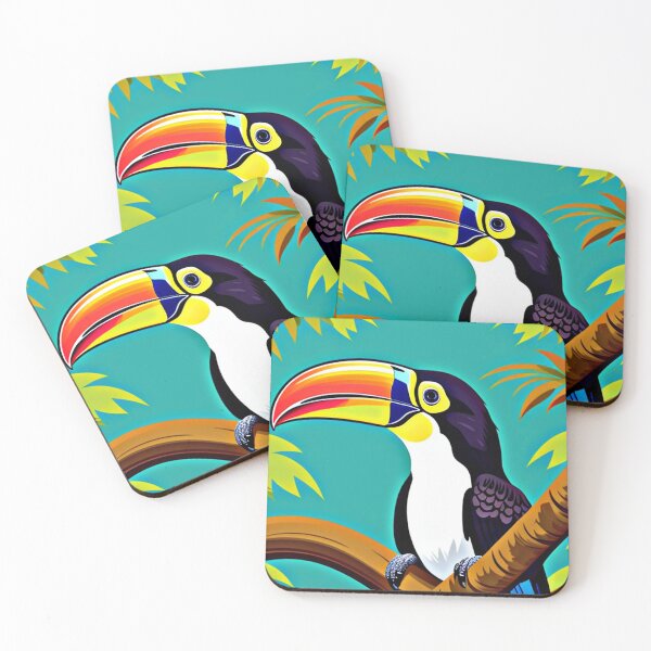 Item preview, Trippy psychedelic toucan bird 2 designed and sold by Flowerslaps.