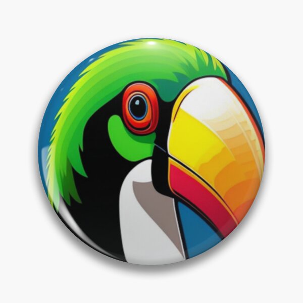 Item preview, Trippy psychedelic toucan bird 3 designed and sold by Flowerslaps.