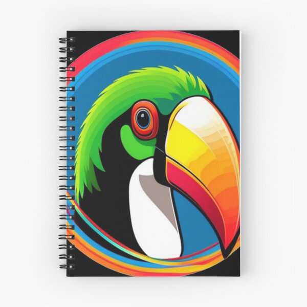 Item preview, Trippy psychedelic toucan bird 3 designed and sold by Flowerslaps.