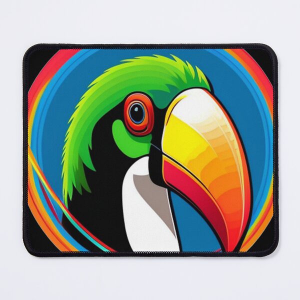 Item preview, Trippy psychedelic toucan bird 3 designed and sold by Flowerslaps.