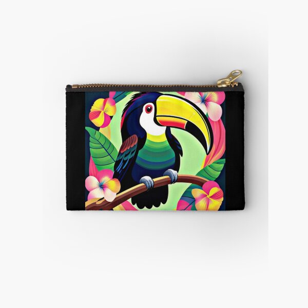Item preview, Trippy psychedelic toucan bird 4 designed and sold by Flowerslaps.