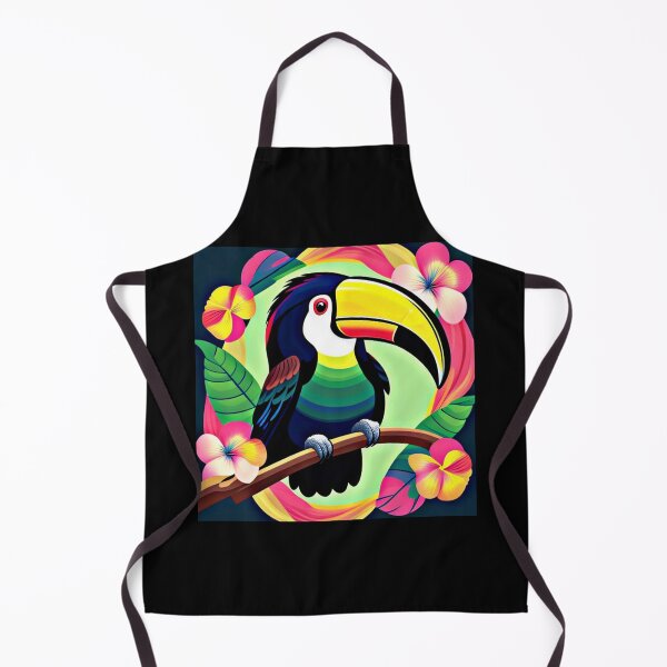 Item preview, Trippy psychedelic toucan bird 4 designed and sold by Flowerslaps.