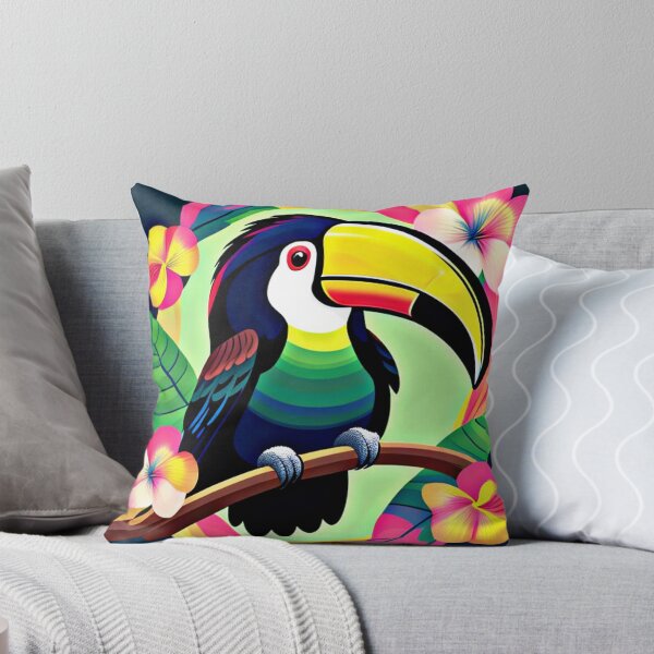 Item preview, Trippy psychedelic toucan bird 4 designed and sold by Flowerslaps.