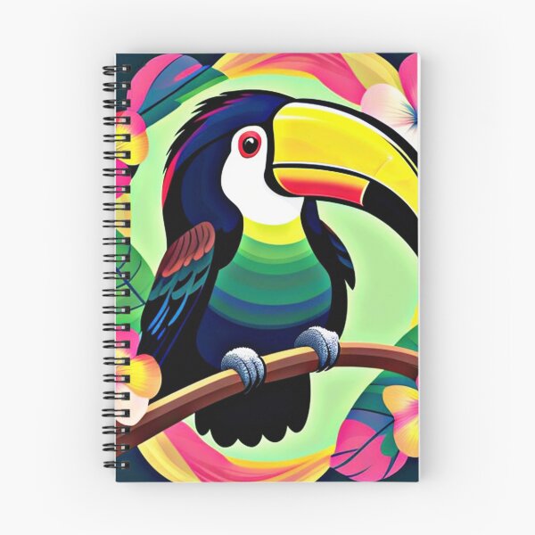 Item preview, Trippy psychedelic toucan bird 4 designed and sold by Flowerslaps.