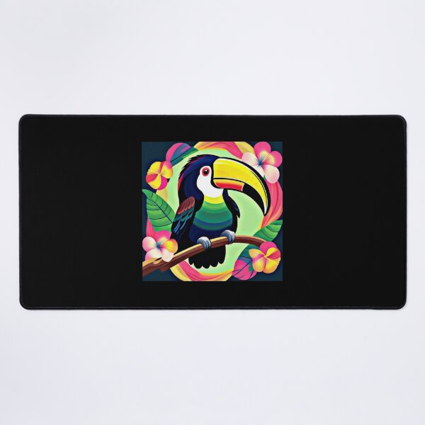 Item preview, Trippy psychedelic toucan bird 4 designed and sold by Flowerslaps.