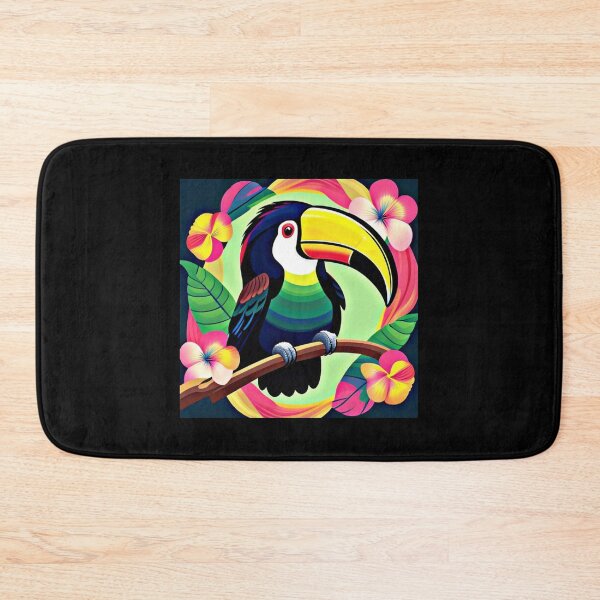 Item preview, Trippy psychedelic toucan bird 4 designed and sold by Flowerslaps.