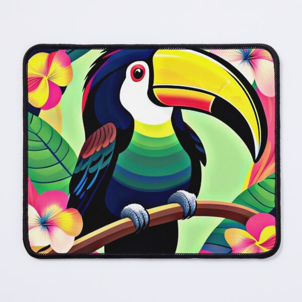 Item preview, Trippy psychedelic toucan bird 4 designed and sold by Flowerslaps.
