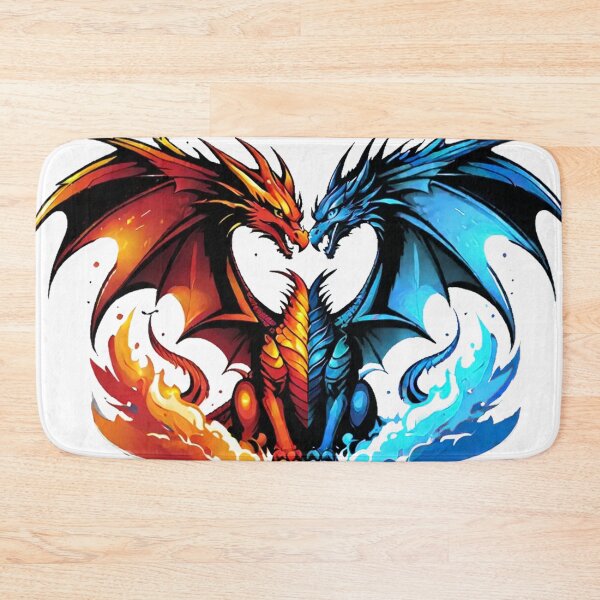 Item preview, Fire and Water Elemental Dragon designed and sold by Digital-Cultist.