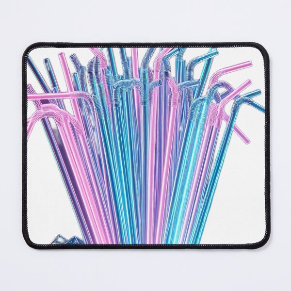 Item preview, "Neon Water Straw: Large Transparent 3D on Dark Background" designed and sold by Huycao211.
