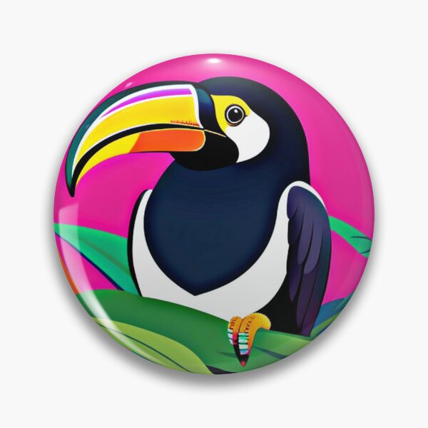 Item preview, Trippy psychedelic toucan bird 5 designed and sold by Flowerslaps.