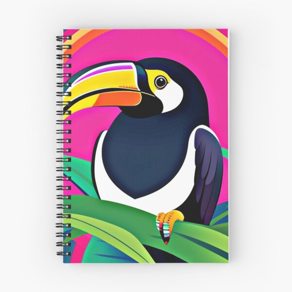 Item preview, Trippy psychedelic toucan bird 5 designed and sold by Flowerslaps.