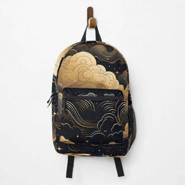 Item preview, Gold and black cloud pattern illustrative print designed and sold by dcrc.