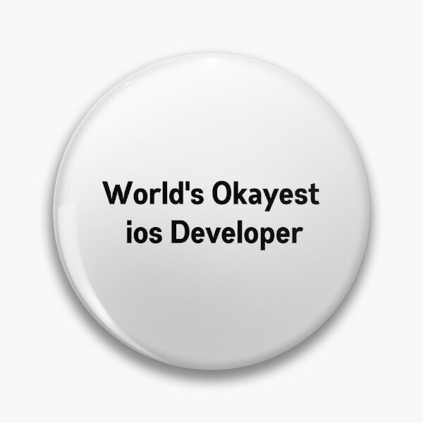 Item preview, World's Okayest iOS Developer designed and sold by Redstrawberry13.