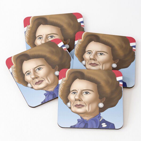 Artikelvorschau, Karikatur von Margaret Thatcher entworfen und verkauft von FunFaces.