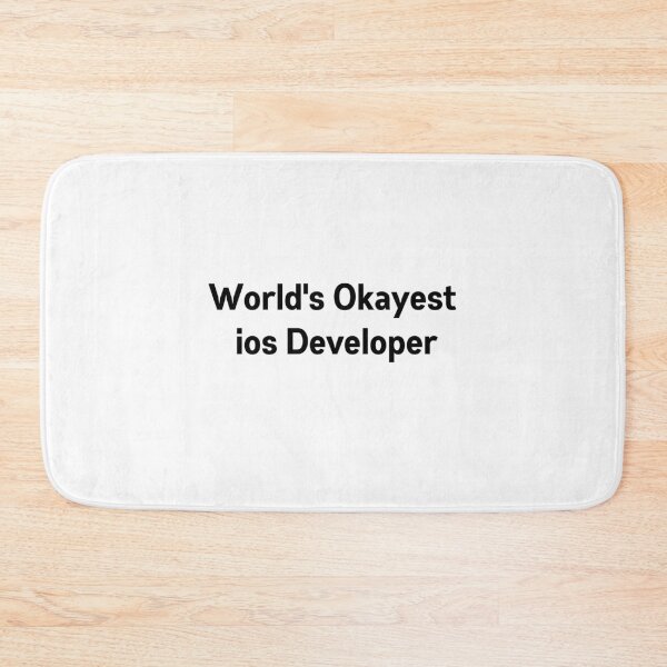 Item preview, World's Okayest iOS Developer designed and sold by Redstrawberry13.