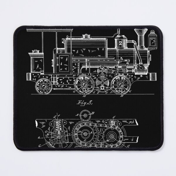 Item preview, Locomotive Patent Blueprint (1886) designed and sold by nadegata.