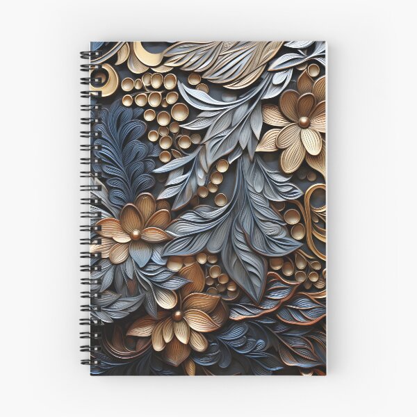 Item preview, Stunning earthtone pattern of a variety of metal textures designed and sold by dcrc.
