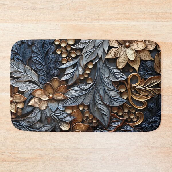 Item preview, Stunning earthtone pattern of a variety of metal textures designed and sold by dcrc.
