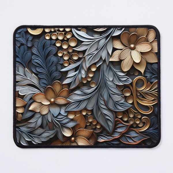 Item preview, Stunning earthtone pattern of a variety of metal textures designed and sold by dcrc.