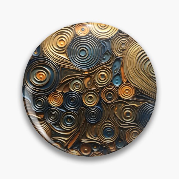 Item preview, Stunning earthtone pattern of a variety of metal textures designed and sold by dcrc.