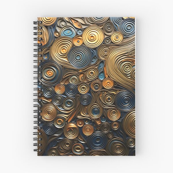 Item preview, Stunning earthtone pattern of a variety of metal textures designed and sold by dcrc.
