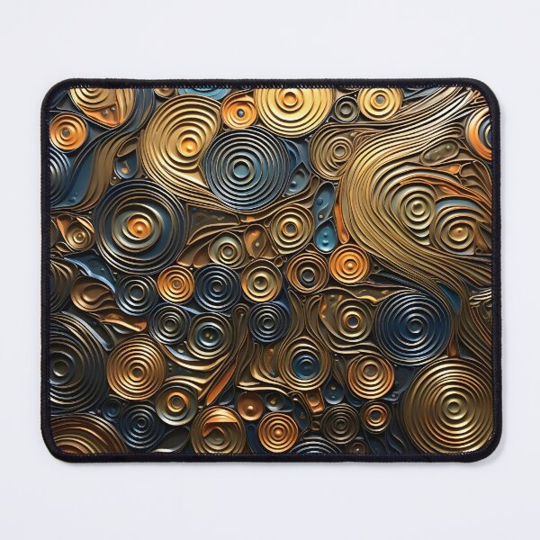 Item preview, Stunning earthtone pattern of a variety of metal textures designed and sold by dcrc.