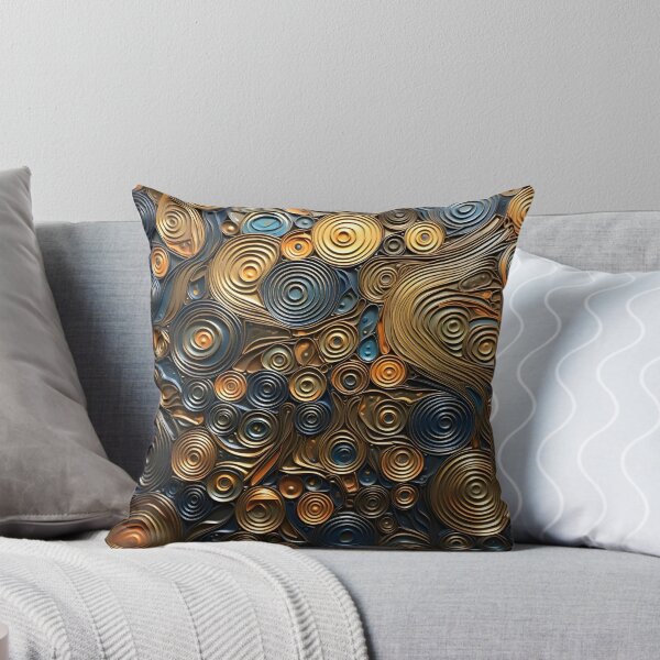 Item preview, Stunning earthtone pattern of a variety of metal textures designed and sold by dcrc.