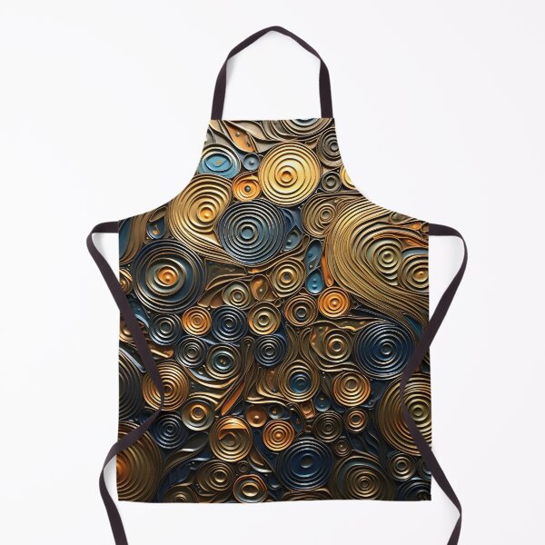 Item preview, Stunning earthtone pattern of a variety of metal textures designed and sold by dcrc.