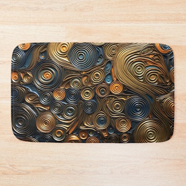 Item preview, Stunning earthtone pattern of a variety of metal textures designed and sold by dcrc.