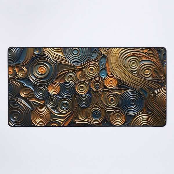 Item preview, Stunning earthtone pattern of a variety of metal textures designed and sold by dcrc.