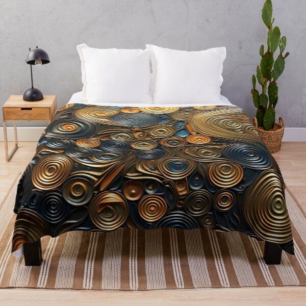 Item preview, Stunning earthtone pattern of a variety of metal textures designed and sold by dcrc.
