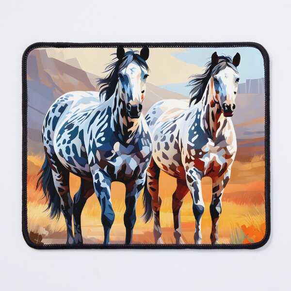Item preview, Abstract style picture of Appaloosa horses designed and sold by Petalandfur.