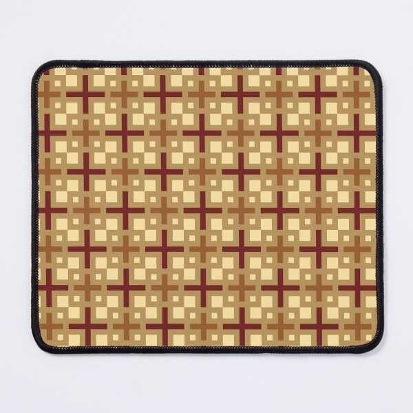 Item preview, Khaki Cream Maroon Square Plus Rustic Antique Traditional Folk Cultural Vintage Classic Mediterranean Warm Pattern designed and sold by PenguinForests.