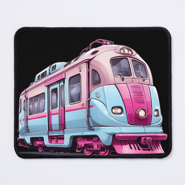 Item preview, Pink and Blue Train designed and sold by Andreas M. Mueller.