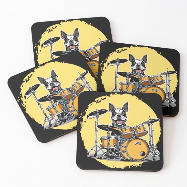 Item preview, DRUMMER BULLDOG – rock dog - hard rock dog – drummer dog designed and sold by Musicians-world.