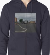 Carrick Crossroads, Donegal(Rectangular) Zipped Hoodie